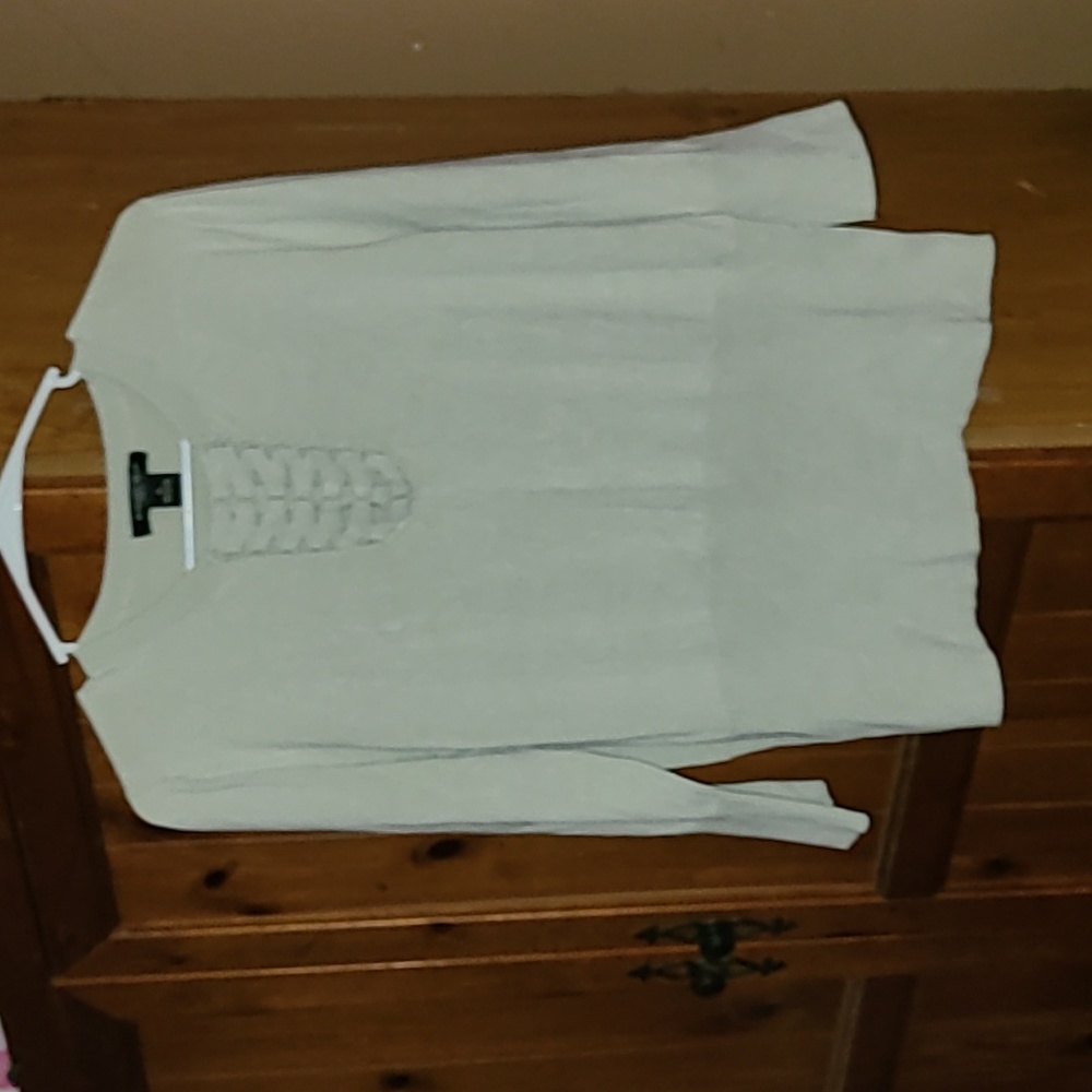 august Silk] sz. XL beige sweater.